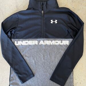 Under Armour Black and Gray Quarter Zip